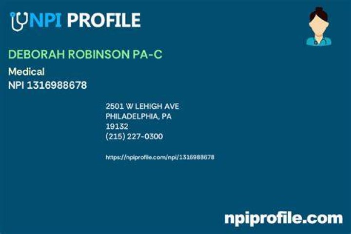 Deborah Robinson, PA, Physician Assistant, Philadelphia, PA, St. Christopher's Hospital for Children