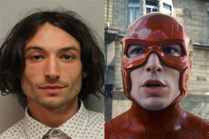 Ezra Miller in-character as the Flash