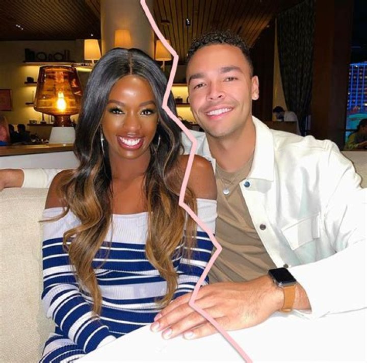 Justine Ndiba and Caleb Corprew posing for a promotional photo for 'Love Island'