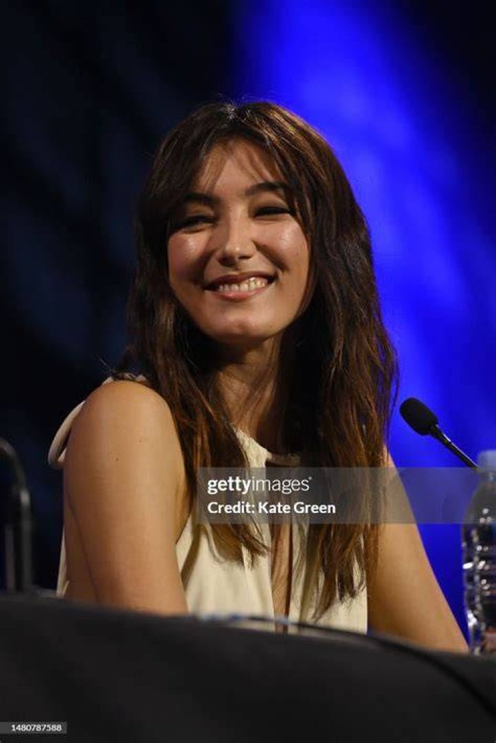 Natasha Liu Bordizzo onstage during the Ahsoka panel at the Star Wars Celebration 2023 in London at ExCel