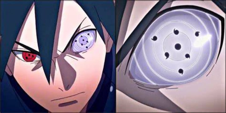 Sasuke with his Rinnegan