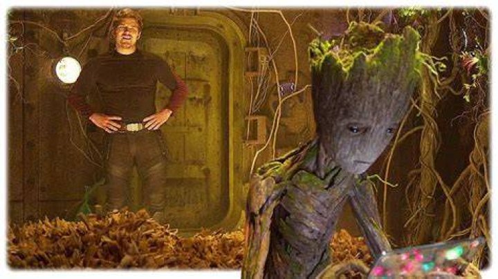 Teenage Groot playing a video game in 'Guardians of the Galaxy Vol. 2'