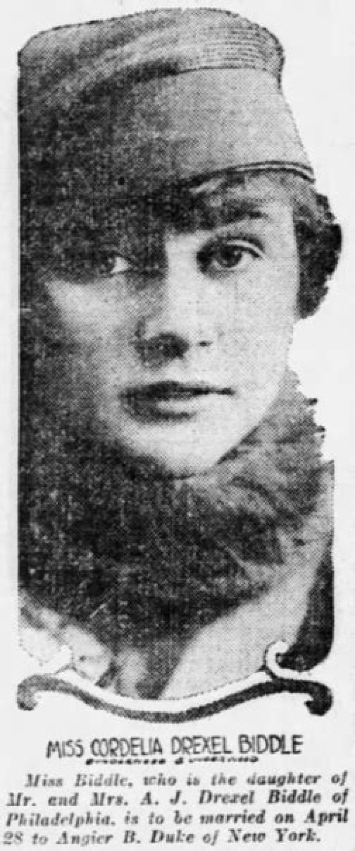 Who played Cordelia Drexel Biddle?